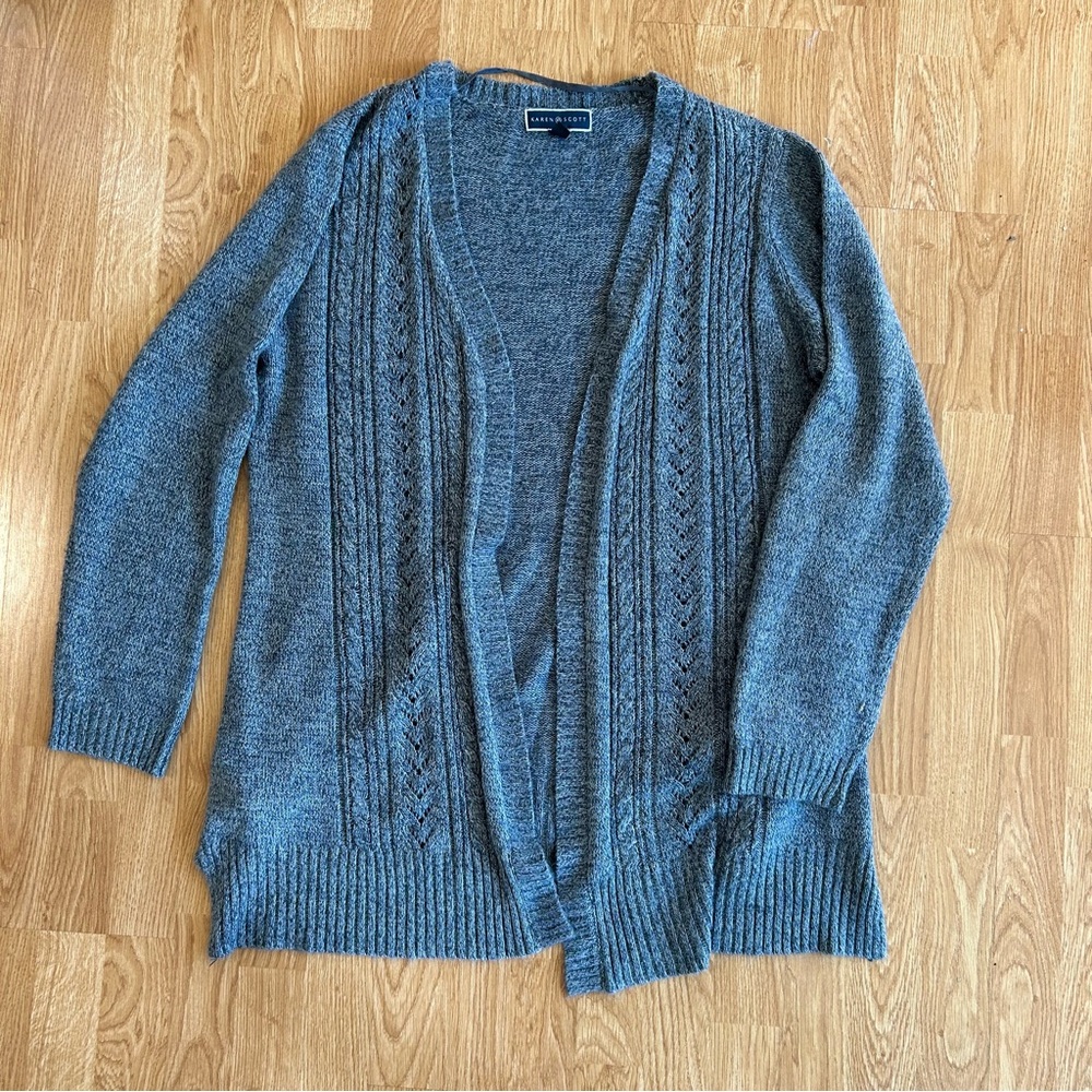 Blue Karen Scott Cardigan Size XXL